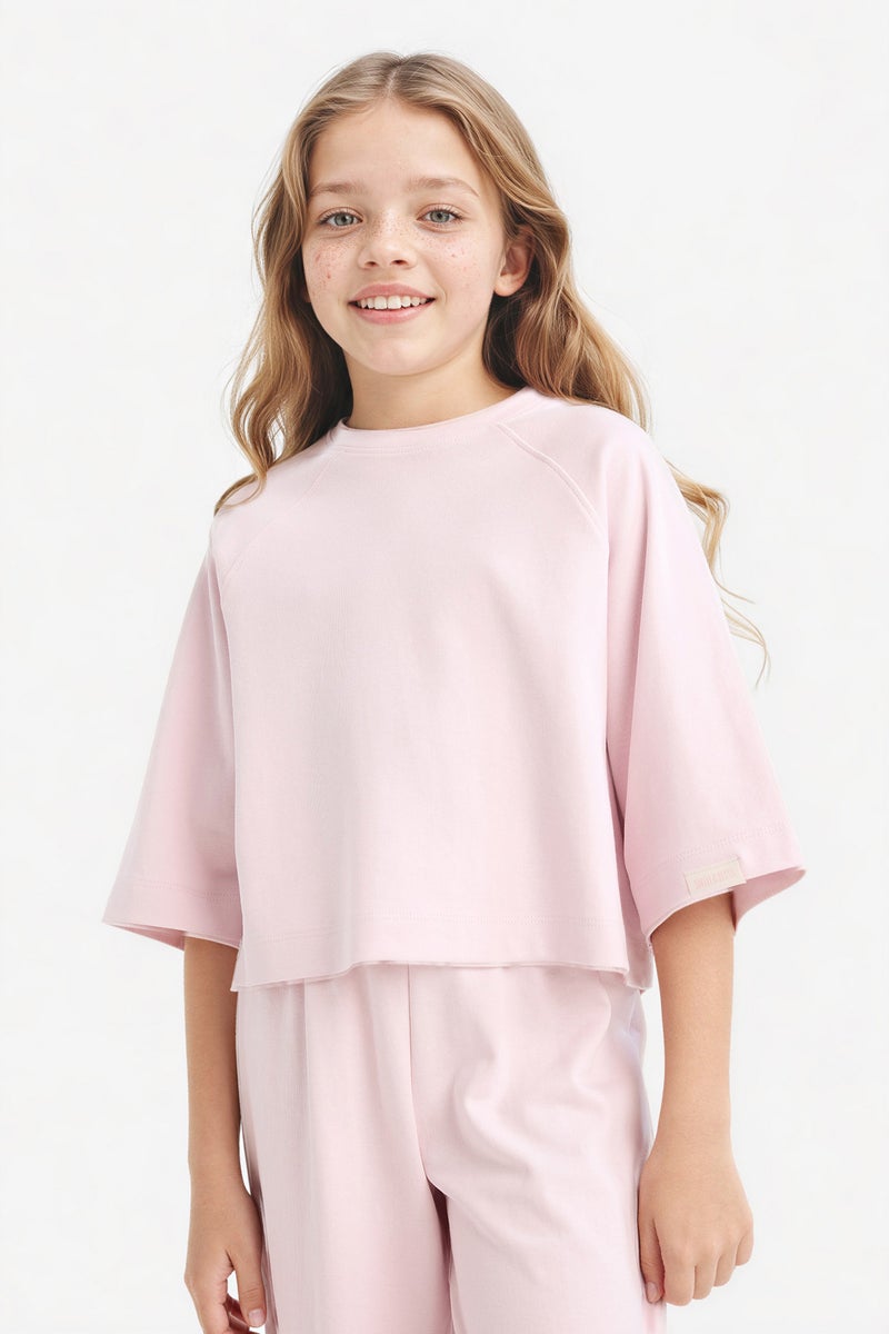 DeFacto Pink Girl Girl 2 Piece Set Casual - Image 3